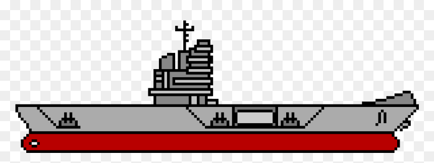 Naval Carrier Pixel Art, HD Png Download - aircraft carrier png