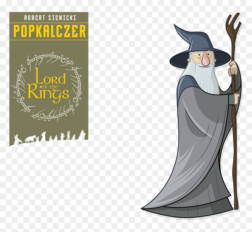 [lord Of The Rings] Gandalf - Gandalf Cartoon, HD Png Download - gandalf png