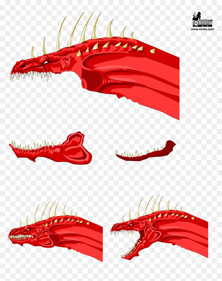 Dragon Sprite Parts - Dragon Sprite Sheet Png, Transparent Png - dragon head png