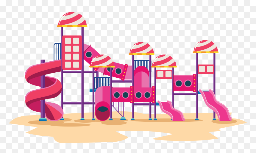 Outside Clipart Empty School Playground, Outside Empty - Playground Png Clipart, Transparent Png - slide png