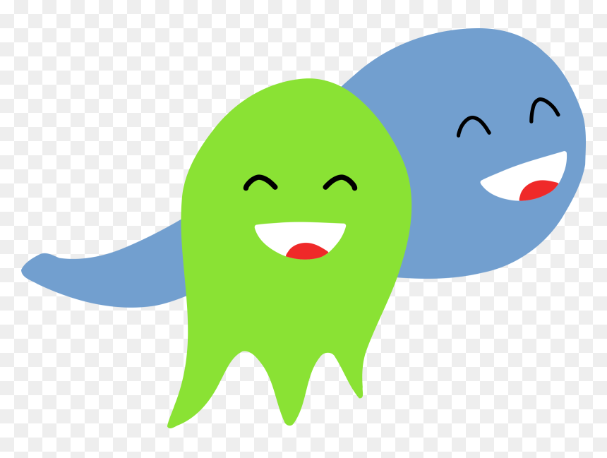 Two Smiling Ghosts Clip Arts - Clip Art, HD Png Download - ghosts png