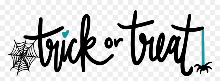 Trick Or Treat - Calligraphy, HD Png Download - trick or treat png