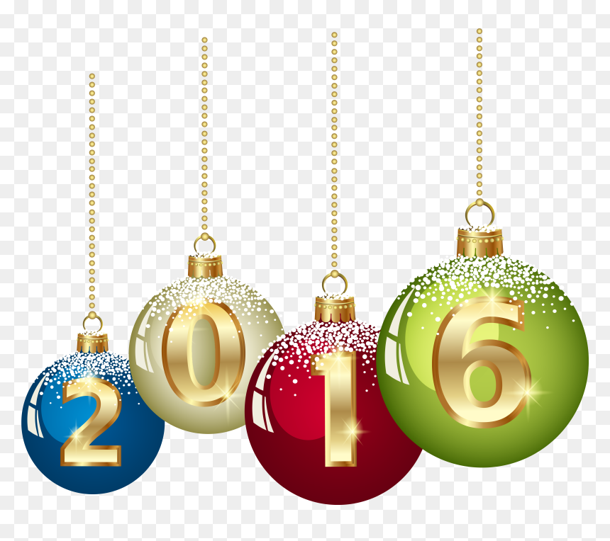 Transparent Gold Christmas Png - Christmas 2016 Clipart, Png Download - merry christmas and happy new year png