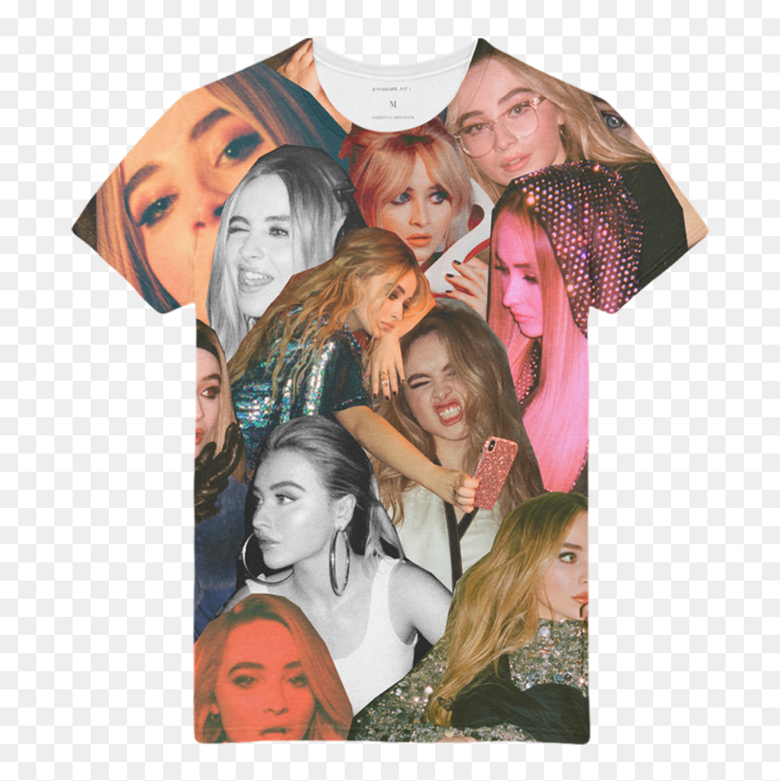 Sabrina Carpenter Many Faces Tshirt, HD Png Download - sabrina carpenter png