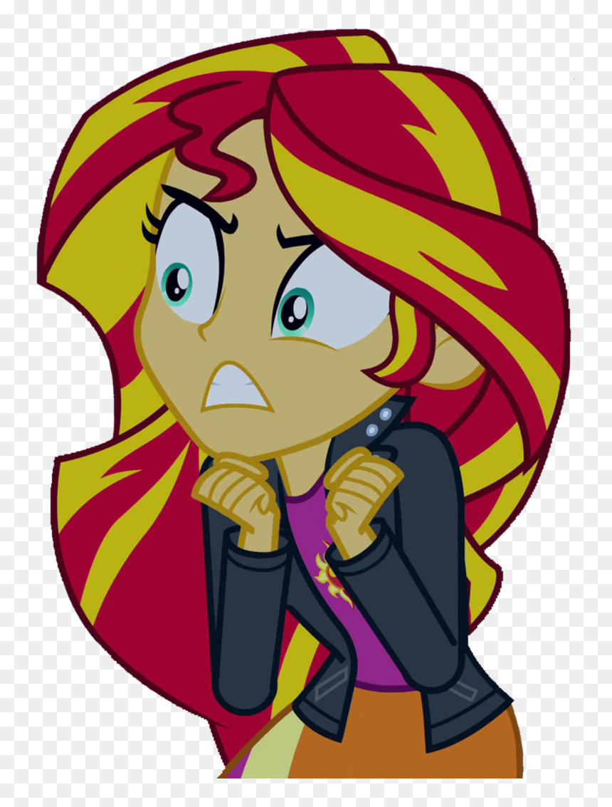 Angry Clipart Angry Girl - Equestria Sunset Shimmer Angry, HD Png Download - shimmer png