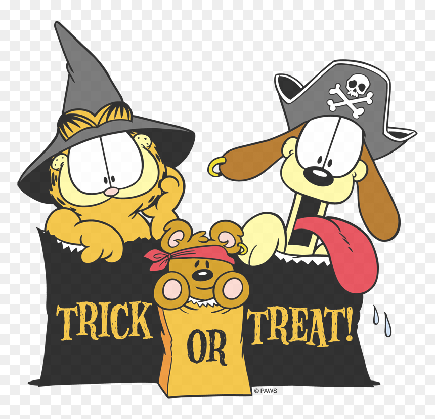 Garfield Trick Or Treat Baby Bodysuit - Let A Poor Boy Ride, HD Png Download - trick or treat png