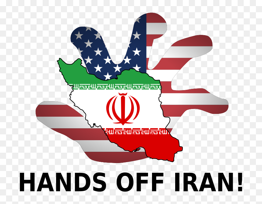 Hands Off Iran - Us Hands Off On Iran, HD Png Download - iran flag png
