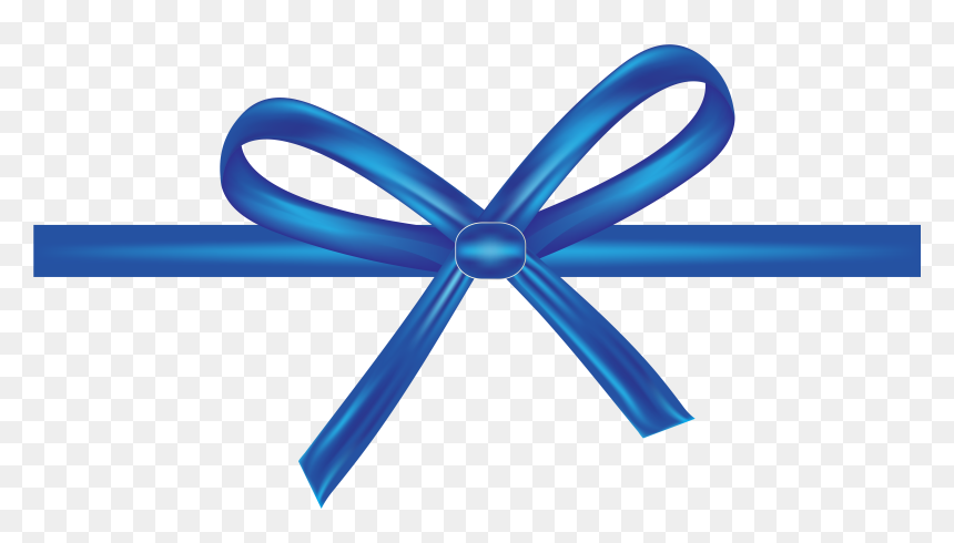 Shoelace Knot Blue Ribbon Bow Tie, HD Png Download - bows png