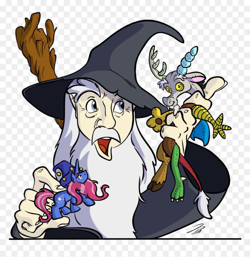 Lord Of The Rings Clipart Star Lord - My Little Pony Discord And Starswirl, HD Png Download - gandalf png