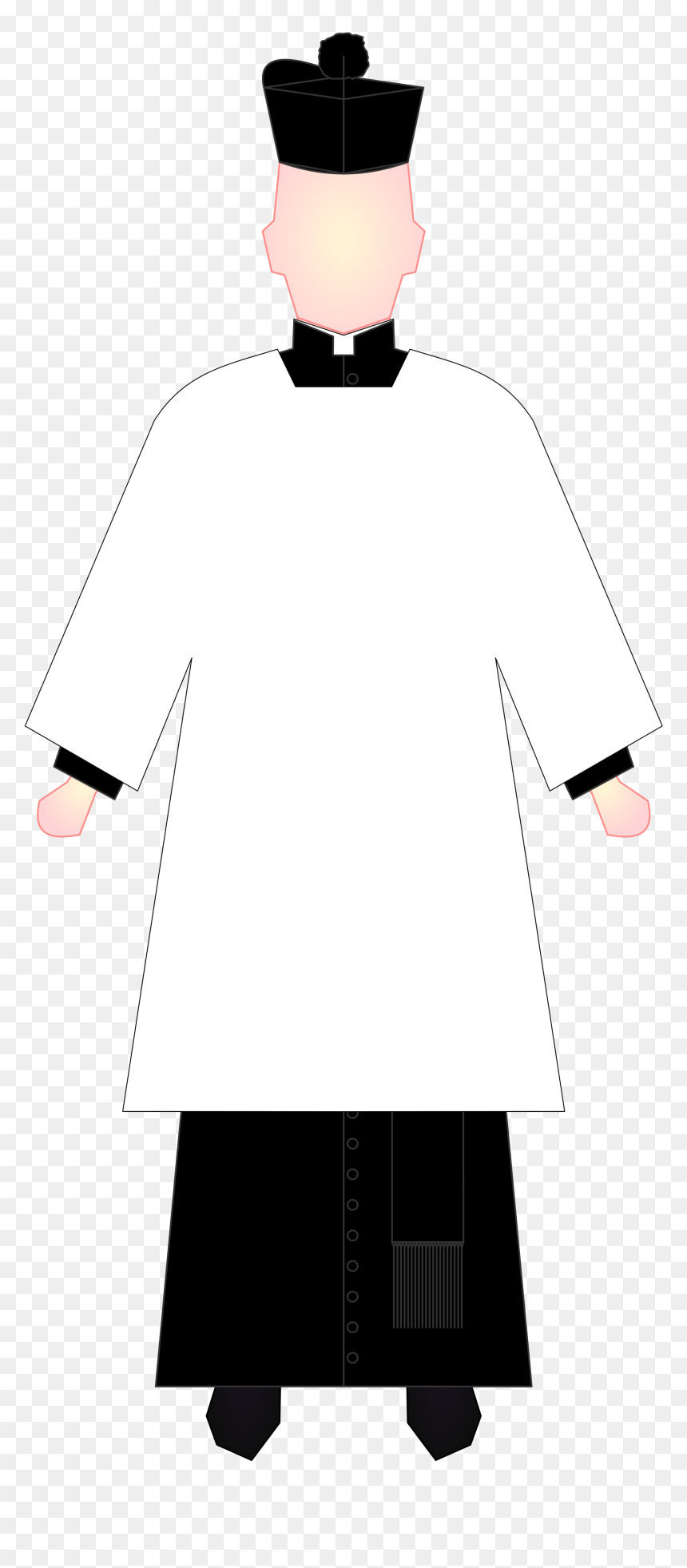Biretta Hat Clipart, HD Png Download - priest png