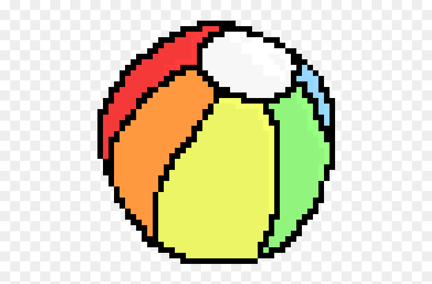 Beach Ball Pixel, HD Png Download - beachball png
