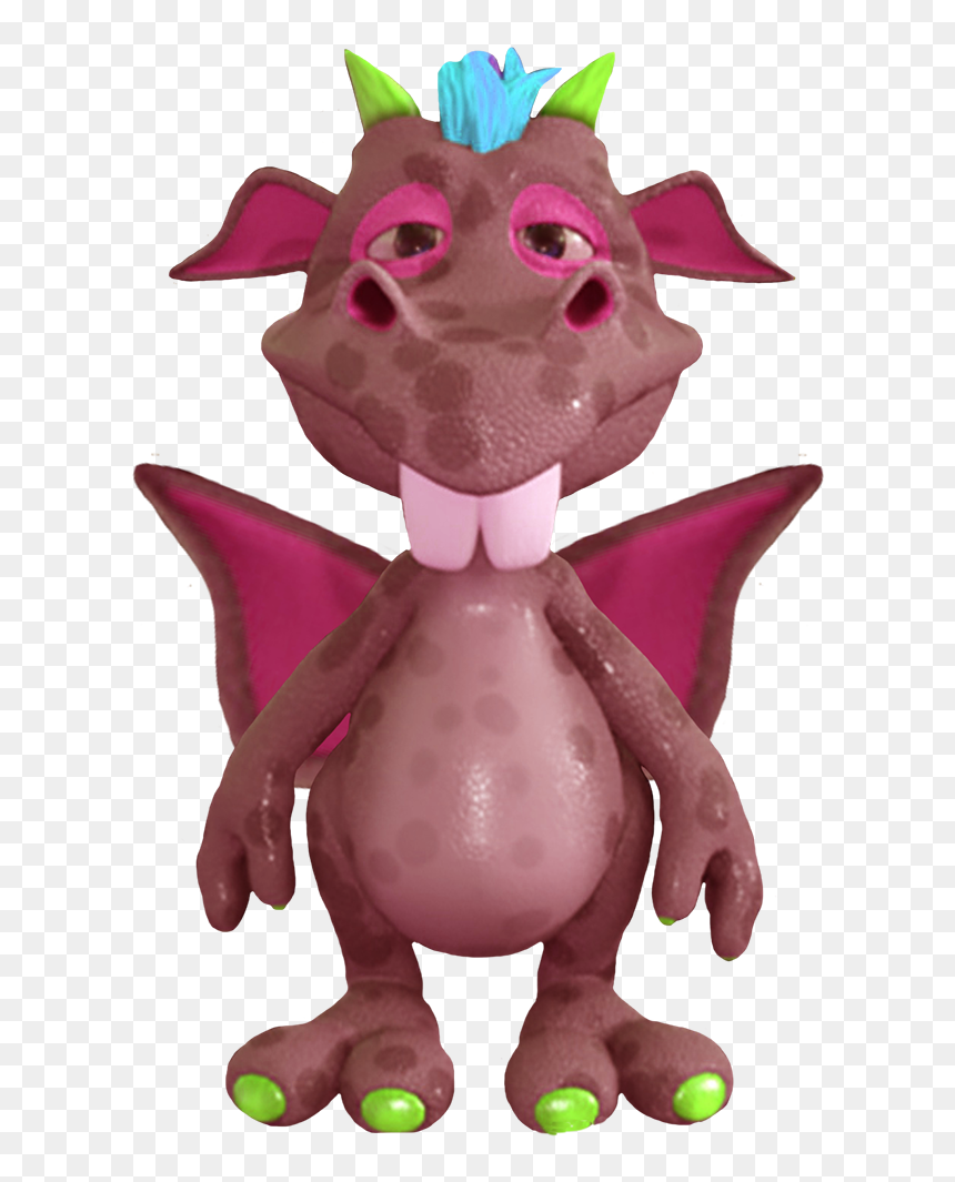 Cute Dragon Purple - Dragons In Cartoon Cute, HD Png Download - dragon head png