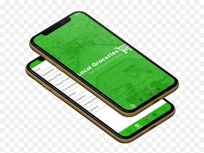 Grocery Delivery App On A Mobile Phone - Mobile App For Groceries, HD Png Download - groceries png