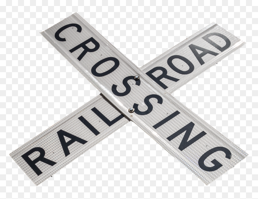 Railroad Crossing, Sign, Warning, Railroad, Crossing - Road Railroad Crossing Signs, HD Png Download - railroad png