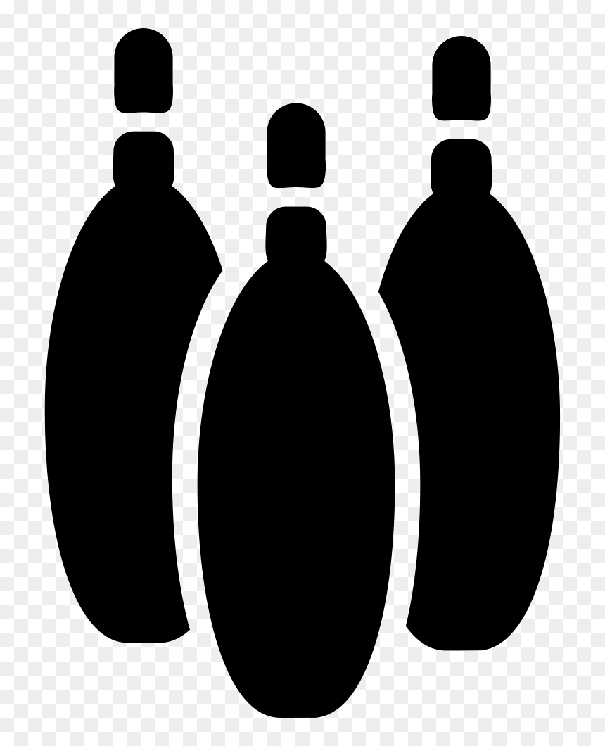 Bowling Pins - Bowling Ball, HD Png Download - pins png