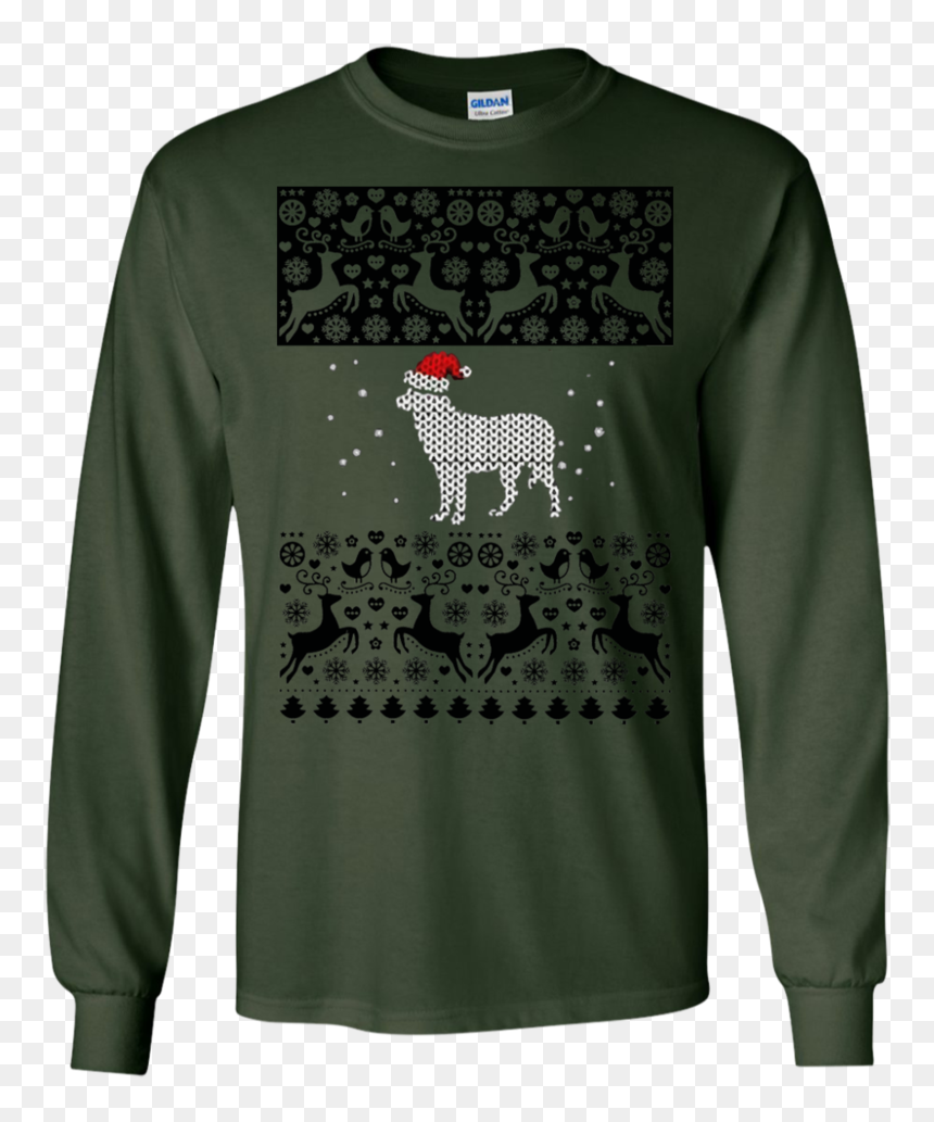 Funny Christmas Sweatshirt Cute Red Nose Reindeer Tee - Long-sleeved T-shirt, HD Png Download - red nose png