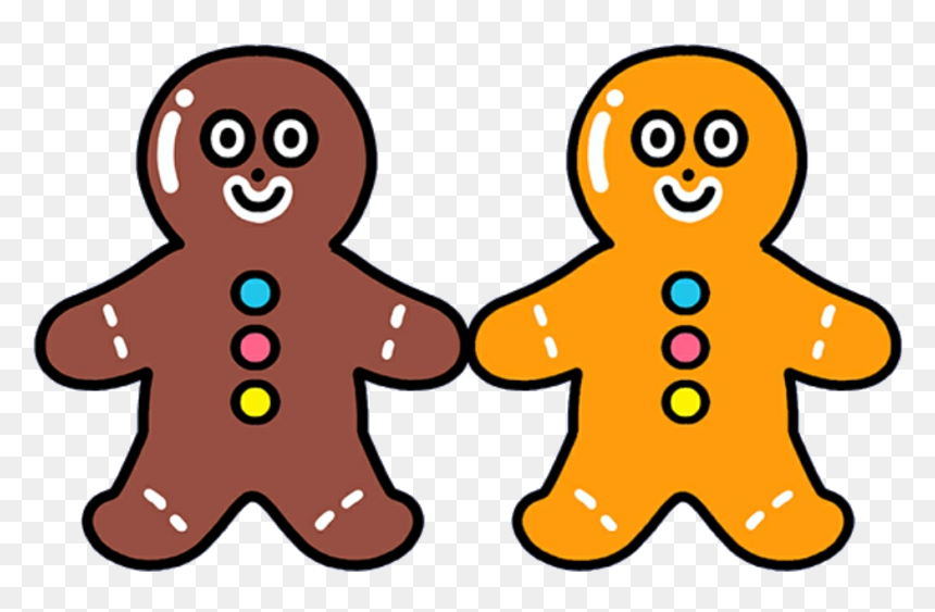 #gingerbread #gingerbreadman #mochi #kawaii #cute #softbot, HD Png Download - gingerbread png