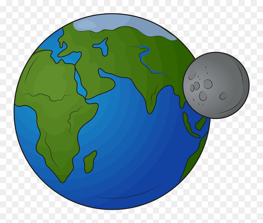 Earth And Moon Clipart, HD Png Download - earth .png