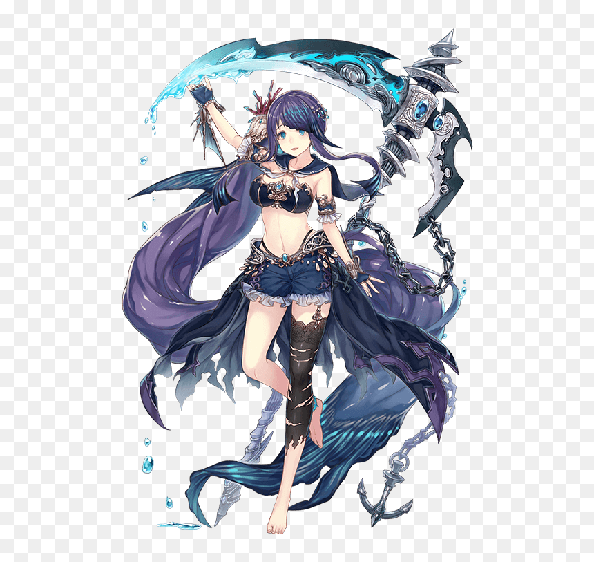 Sinoalice Little Mermaid, HD Png Download - cute anime girl png