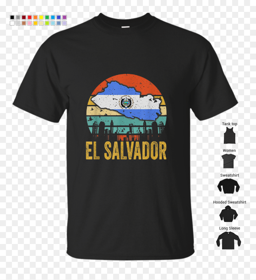T-shirt, HD Png Download - el salvador flag png