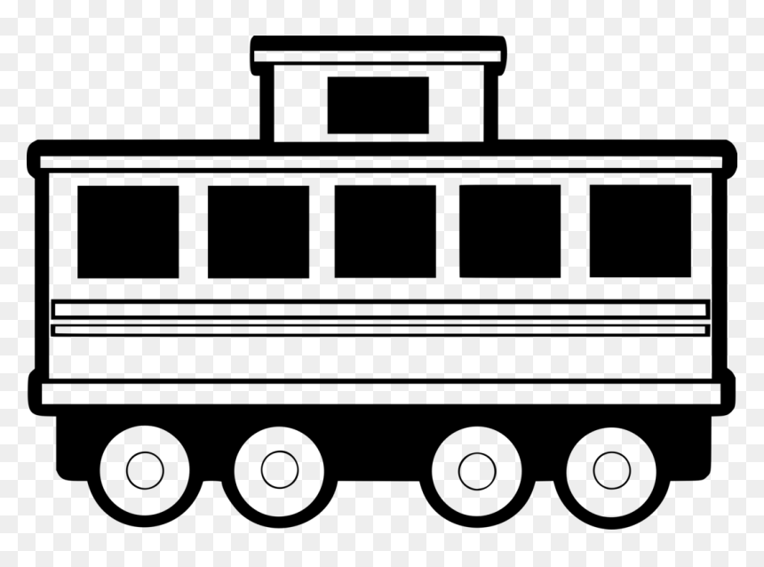 Motor - Train Cart Clip Art, HD Png Download - railroad png