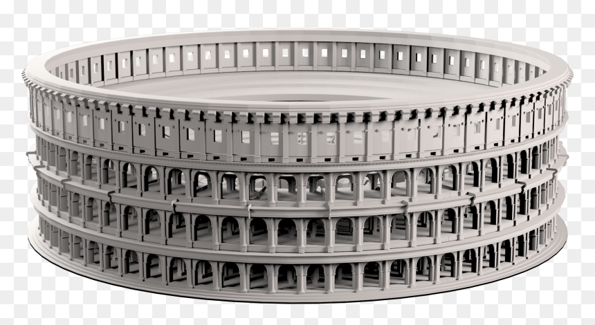 Transparent Colosseum Clipart - Rome Colosseum 3d Model, HD Png Download - colosseum png