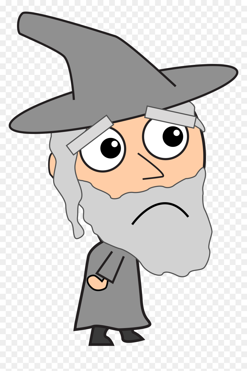 To Illustrate The Simple Difference Between Face Animations - Cartoon, HD Png Download - gandalf png