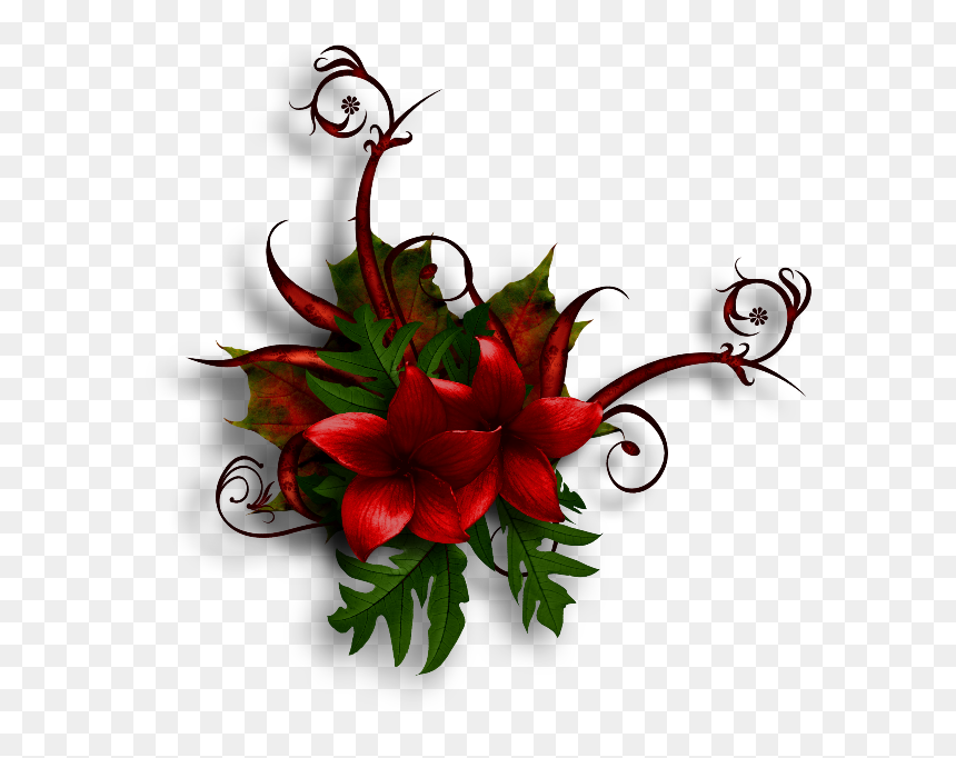 Floral Clipart Winter - Flower, HD Png Download - floral clipart png