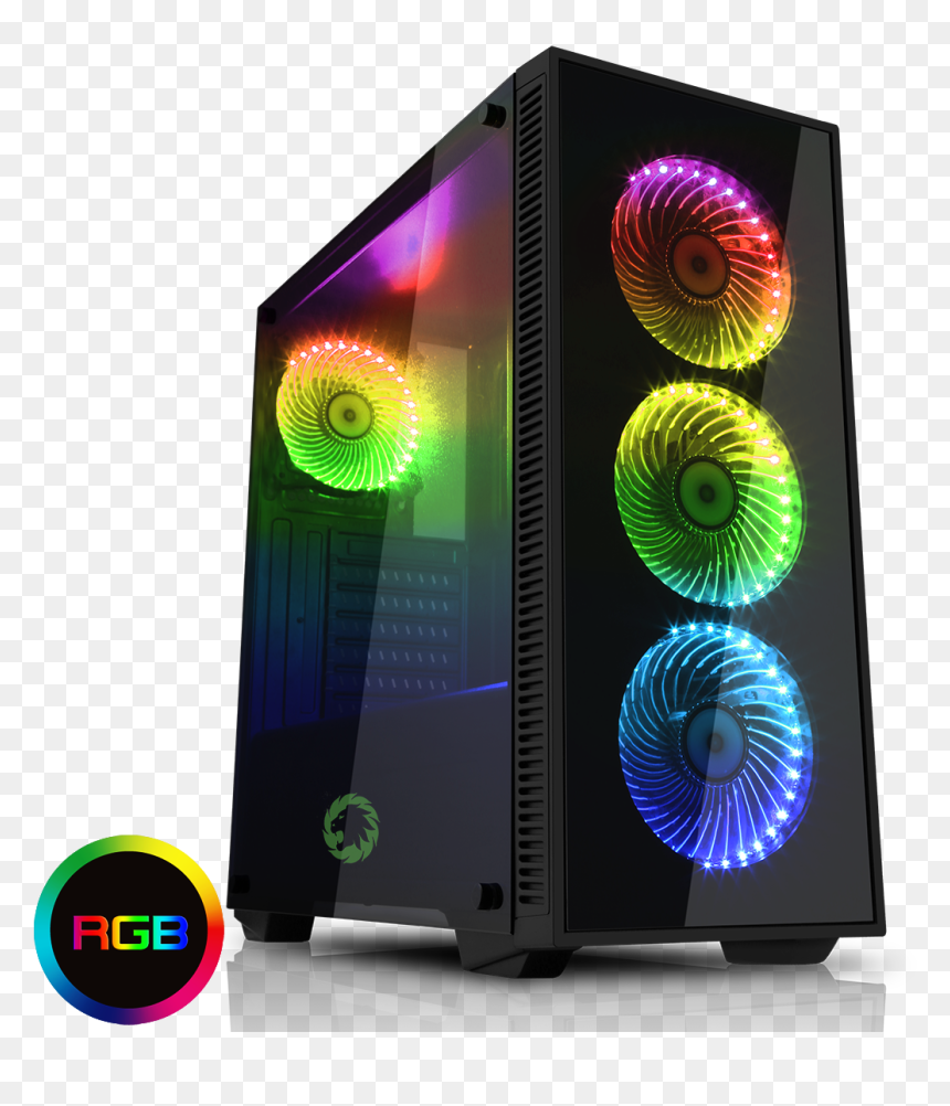 Gmxcsdracoblkrgb-new - Case Game Max Draco, HD Png Download - draco png