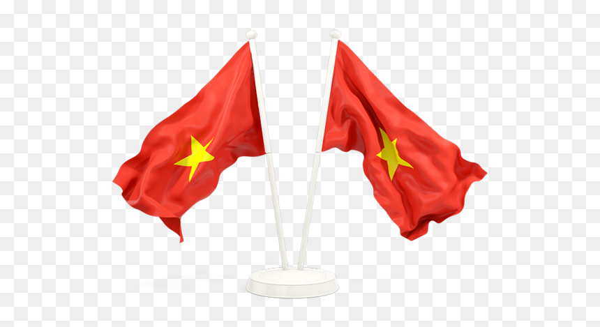 Two Waving Flags - Waving Burkina Faso Flag, HD Png Download - vietnam flag png