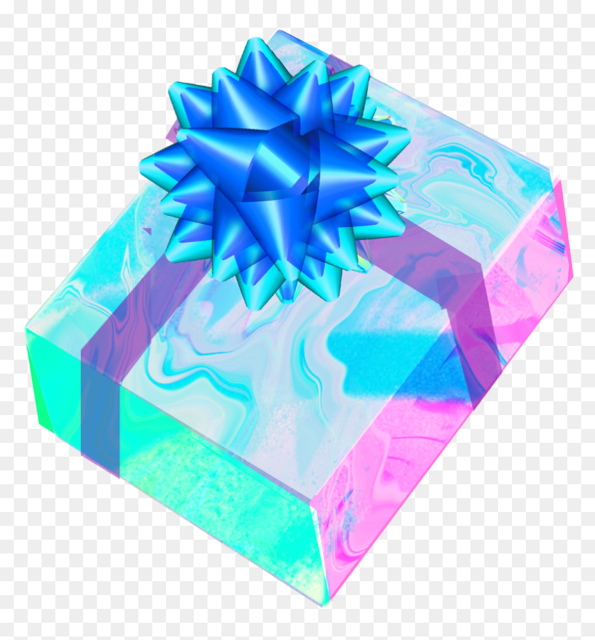 Holodaze Holo Holographic Present Box - Origami, HD Png Download - holographic png