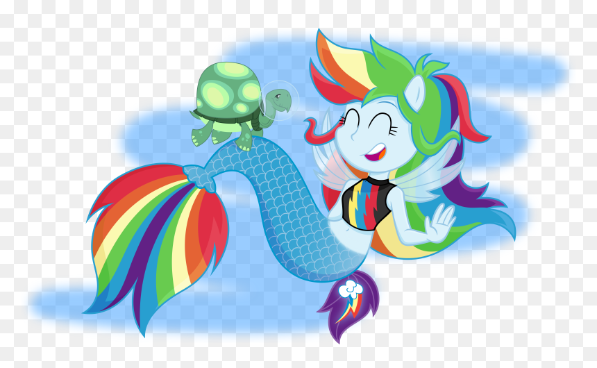 Chibi, Cute, Equestria Girls, Eyes Closed, Fin Wings, - Equestria Girls Kartun My Little Pony, HD Png Download - fin png
