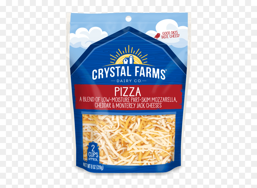 Crystal Farms Pizza Cheese, HD Png Download - cheese pizza png
