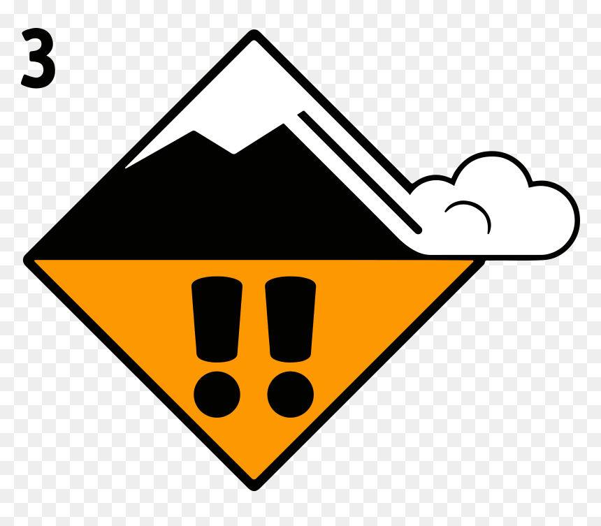 Avalanche Considerable Danger Level, HD Png Download - danger png