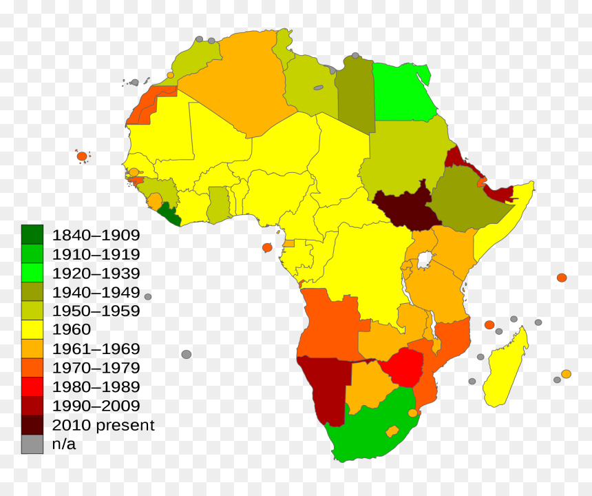 Africa Outline Png , Png Download - Decolonisation Of Africa, Transparent Png - africa outline png