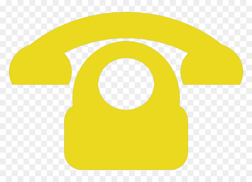 Yellow Phone Svg Clip Arts - Telephone, HD Png Download - phone clipart png