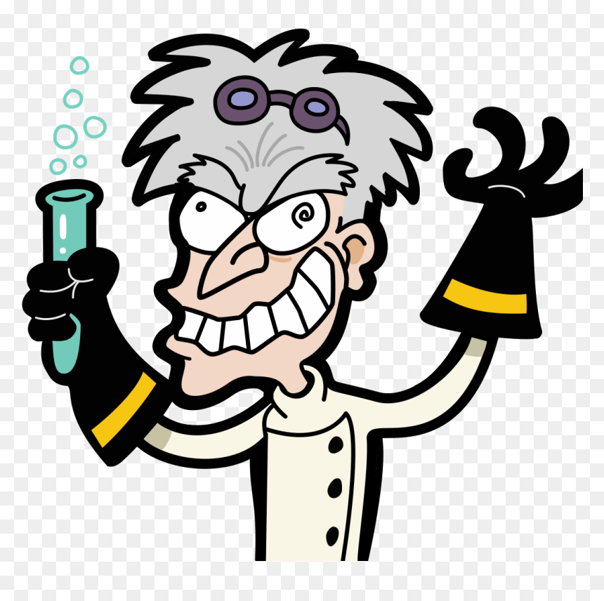 Mad Scientist Clipart, HD Png Download - stephen hawking png