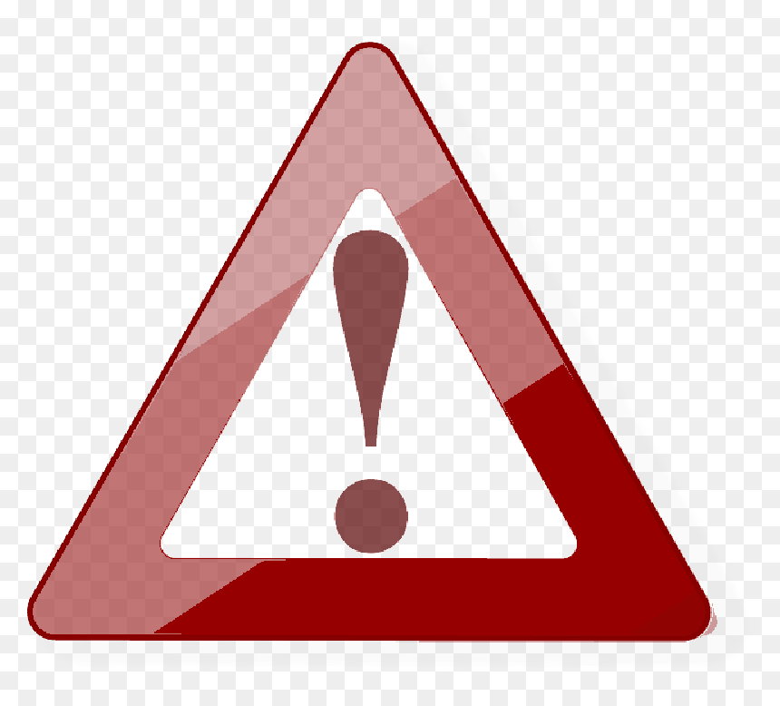 Red, Sign, Cartoon, Signs, Danger, Triangle, Attention - Attention Danger, HD Png Download - danger png