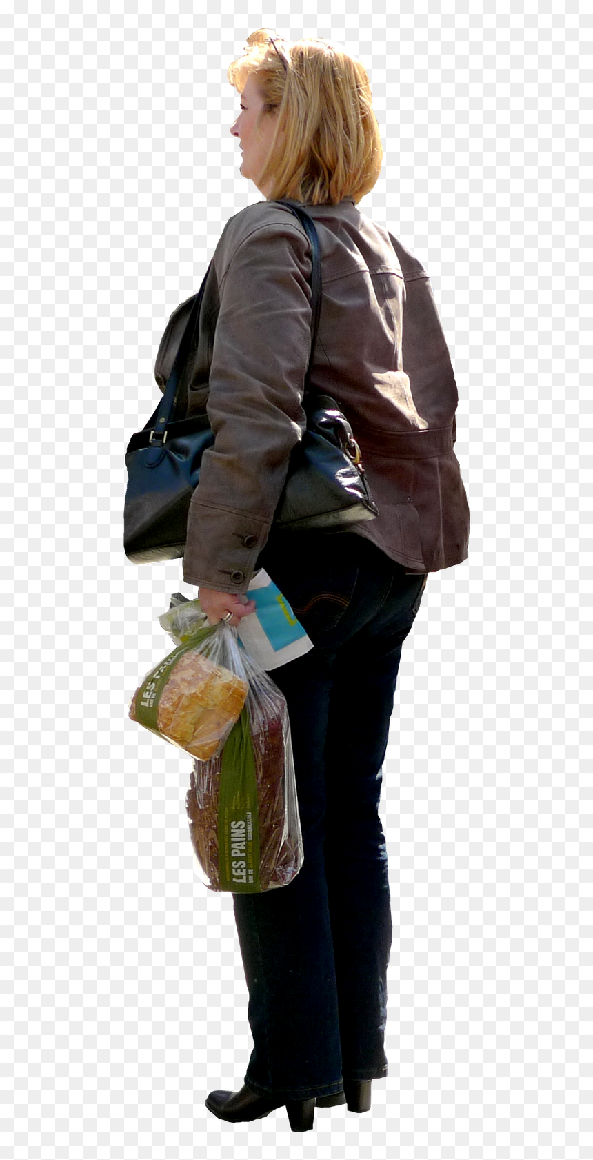People With Grocery Cut Out, HD Png Download - groceries png