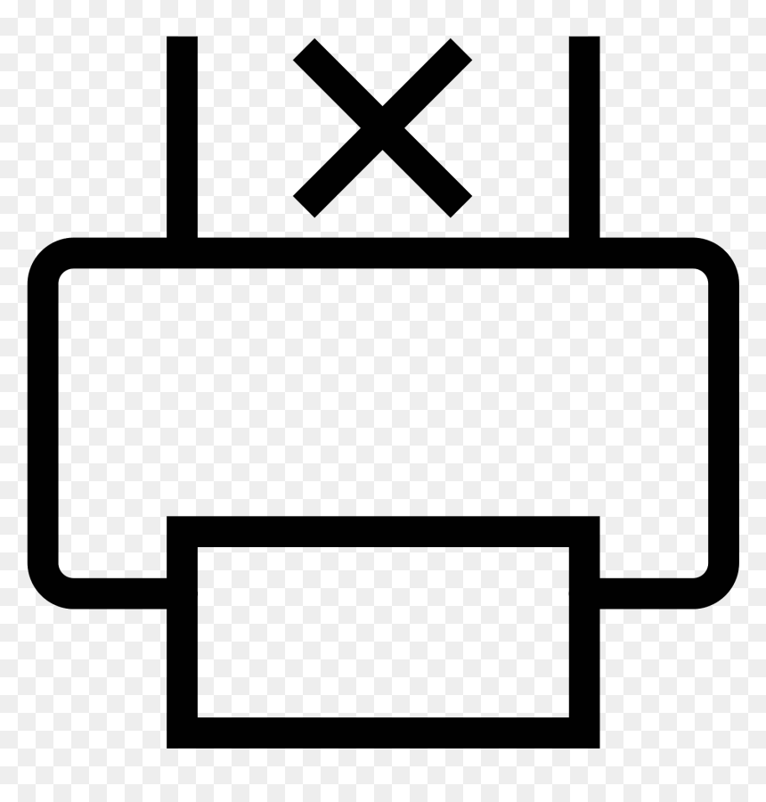 Newspaper Clipart Printer - Technology Icon With Black Background, HD Png Download - printer icon png