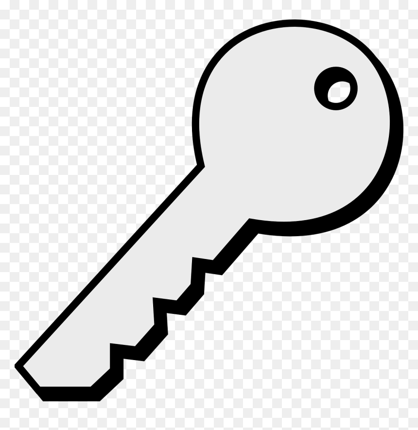 Key Clipart, HD Png Download - house key png