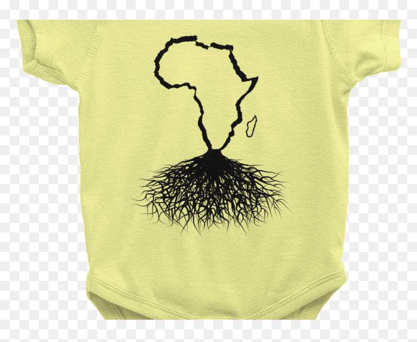 Africa Roots Black Outline Rootedcollections - Tree, HD Png Download - africa outline png