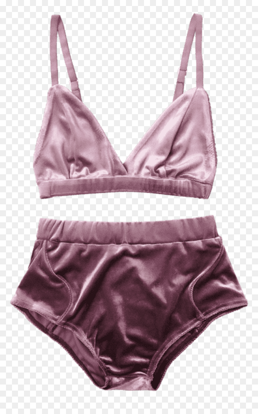 Velvet Underwear And Bra Set , Png Download - Bra, Transparent Png - underwear png