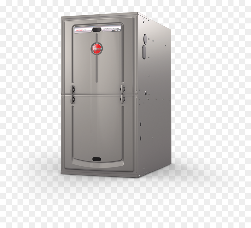 Rheem R98v High Efficiency Gas Furnace Angled Product - Shower Door, HD Png Download - rheem logo png