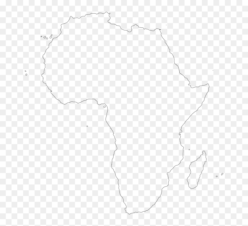 Free Afrika Outline - Map, HD Png Download - africa outline png