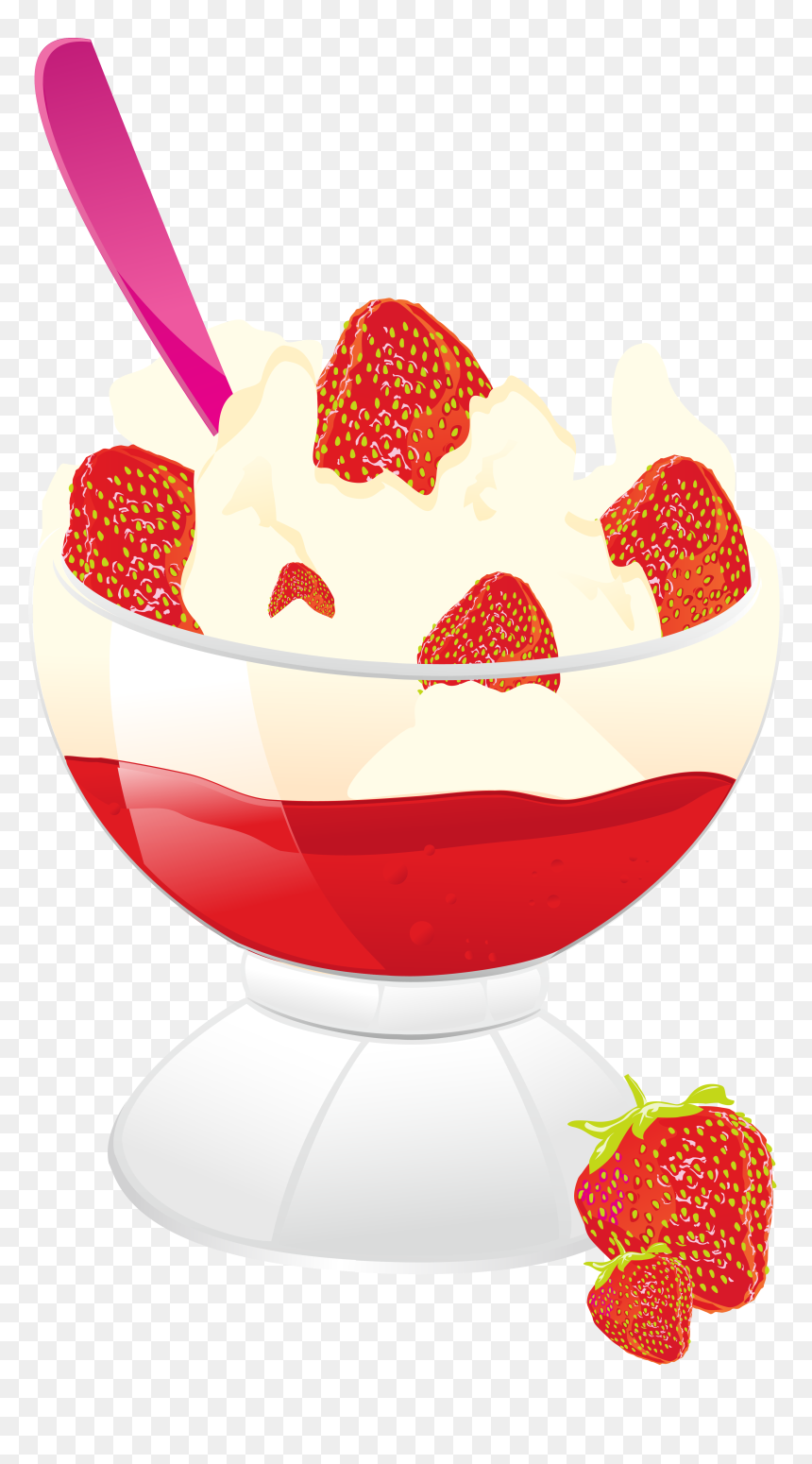 Freeuse Download Frozen Yogurt Png For Free Download - Strawberry Vector Free, Transparent Png - frozen yogurt png