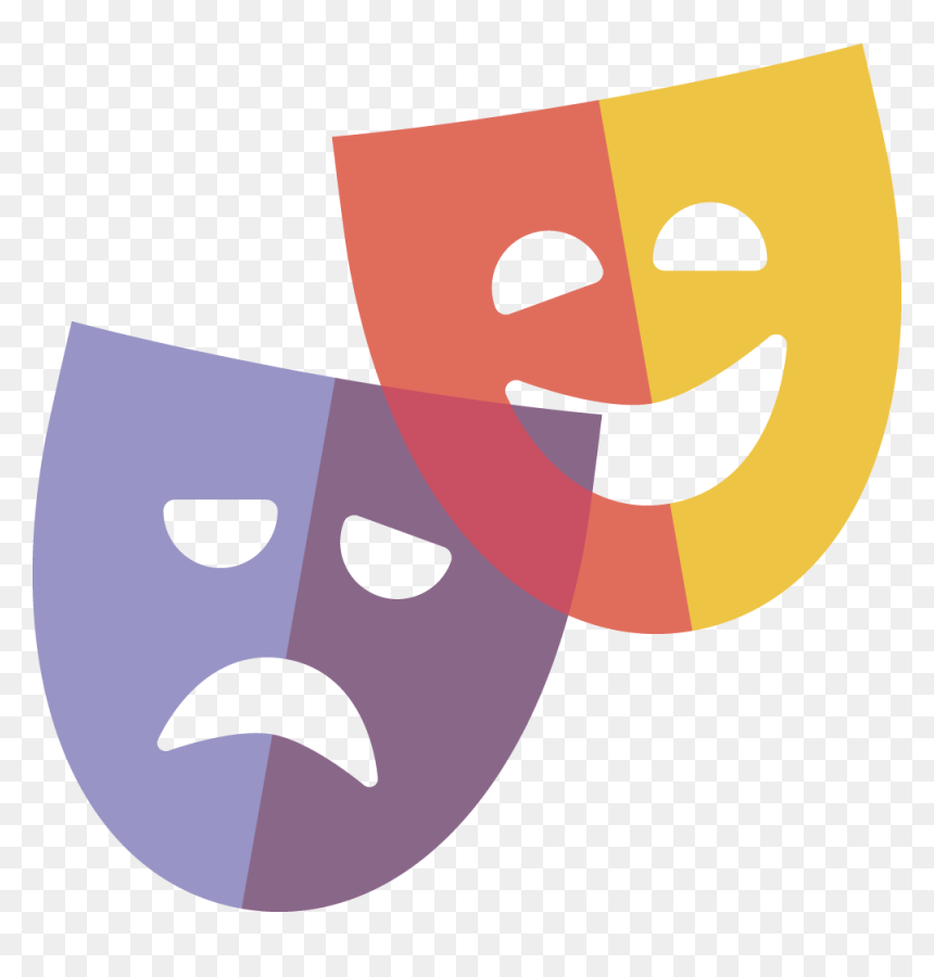 Theatre Arts Clip Art, HD Png Download - drama masks png