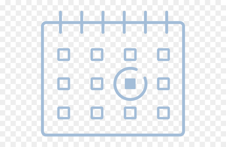 White Schedule Icon Graphic - Electric Blue, HD Png Download - schedule icon png