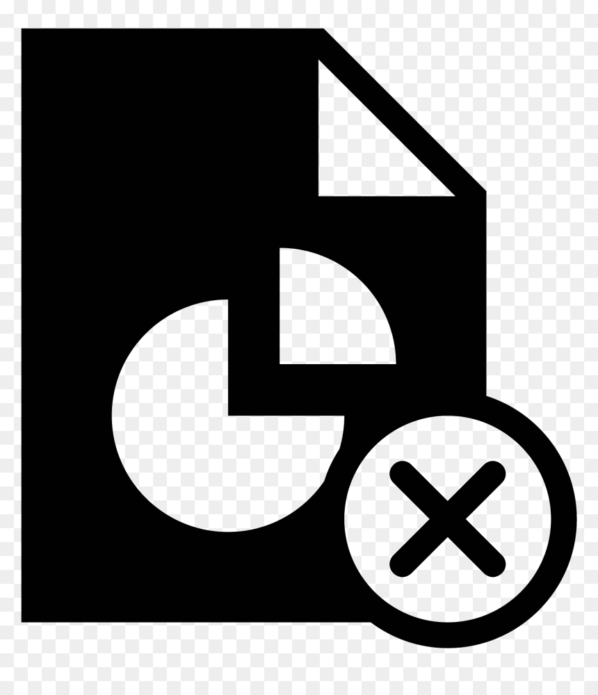 Delete Pie Chart Report Filled Icon - Book Delete Icon, HD Png Download - delete icon png