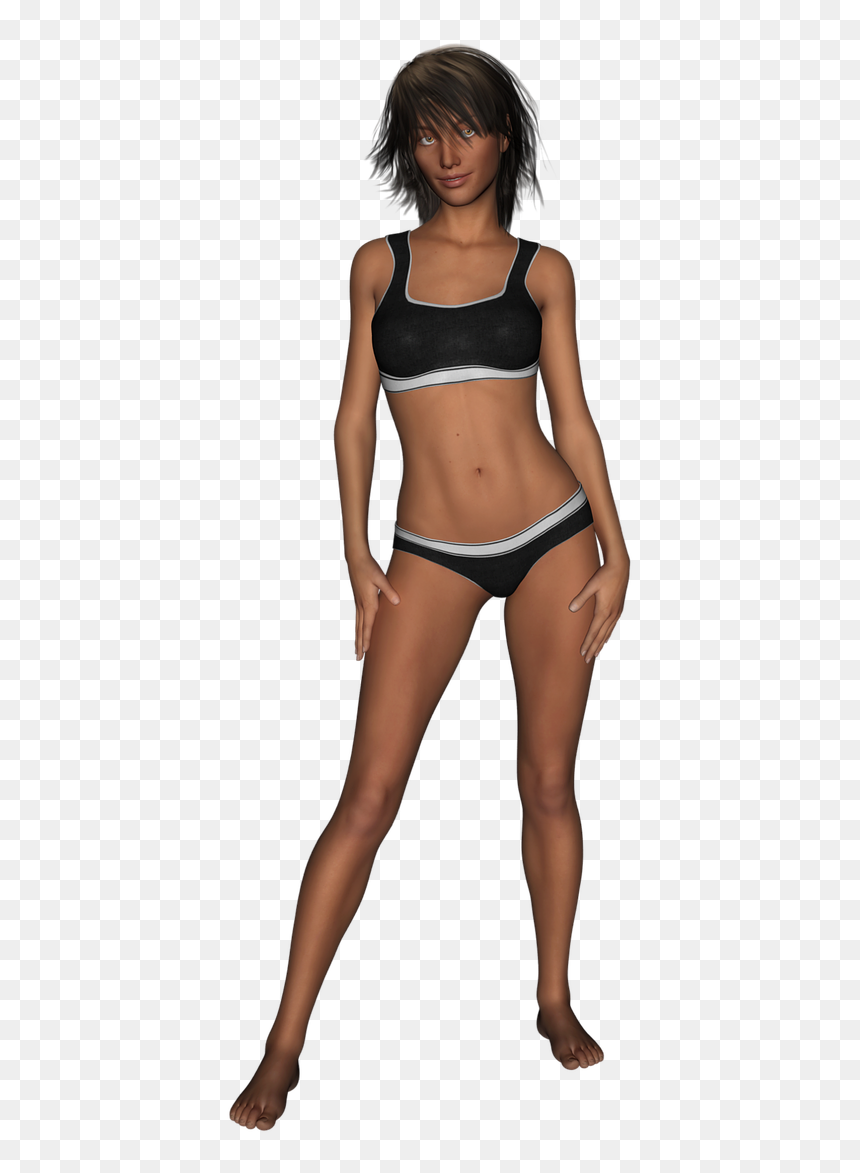 Underwear Model Woman, HD Png Download - underwear png